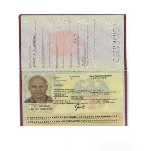 Real and fake German passports